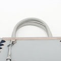 Fendi Petit 2 Jours Leather 2 Way Handbag Blue Gray #3263 by Bolt Boutique