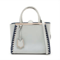Fendi Petit 2 Jours Leather 2 Way Handbag Blue Gray #3263 by Bolt Boutique