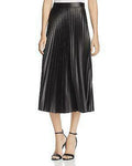 Bardot Womens Rada Shimmer Mid-Calf Pleated Skirt, Size Medium by Vanessa Jane