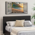 Beachfront Dreams Window Scenery Wall Art by Tailored Canvases