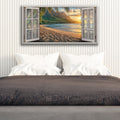 Beachfront Dreams Window Scenery Wall Art by Tailored Canvases