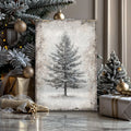 Vintage Christmas Tree Wall Art IX by Tailored Canvases
