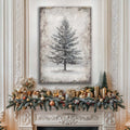 Vintage Christmas Tree Wall Art IX by Tailored Canvases