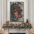 Vintage Cardinal Christmas Wall Art II by Tailored Canvases