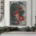 Vintage Cardinal Christmas Wall Art II by Tailored Canvases