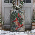 Vintage Cardinal Christmas Wall Art II by Tailored Canvases