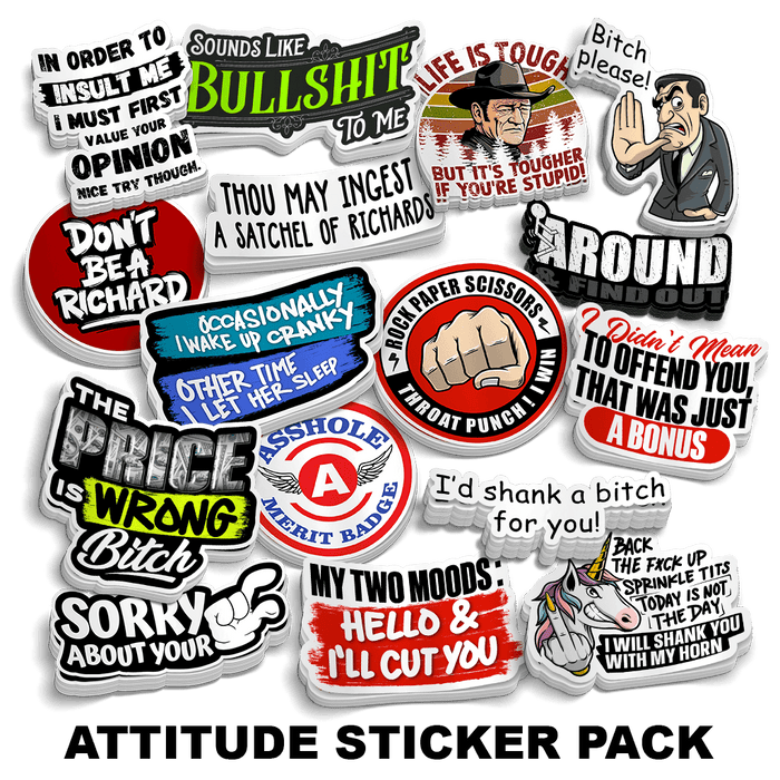 Attitude Sticker Pack by Armed American Supply