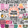 Gym Stickers 45 Pack - Workout Stickers for Water Bottle, Fitness Planner Stickers, Exercise Motivation Stickers - Waterproof Glossy Vinyl Aesthetic Stickers for Laptop, Gym Decor, Fitness Gifts