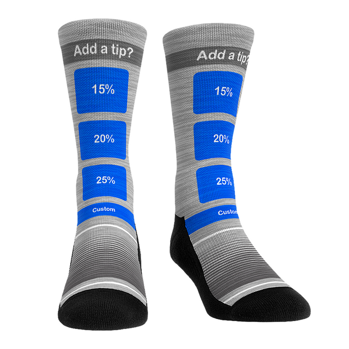 Would You Like to Add a Tip? by Rock 'Em Socks