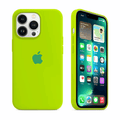 iPhone Silicone Case (Fluorescent Green) by Vogueen