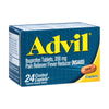 Advil Pain Reliever and Fever Reducer, 200mg Ibuprofen, 6 Packs of 4 Caplets (24 Total Count)