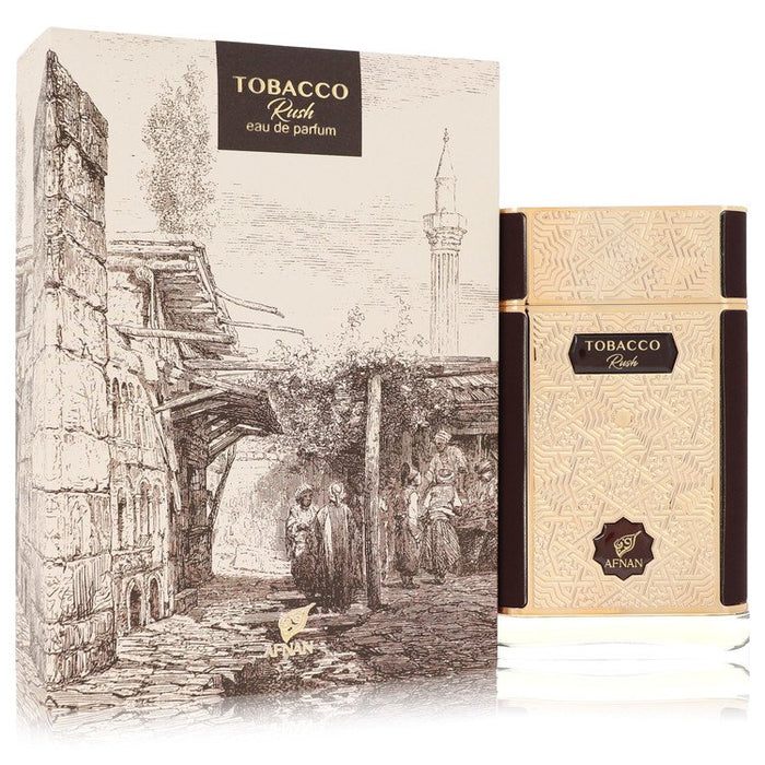 Afnan Tobacco Rush by Afnan Eau De Parfum Spray (Unisex) 2.7 oz for Men by Avera Group