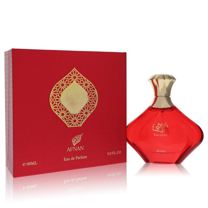 Afnan Turathi Red by Afnan Eau De Parfum Spray 3 oz for Women by Avera Group