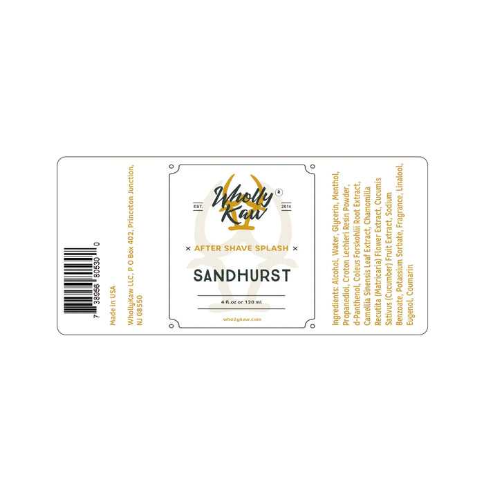 Wholly Kaw Sandhurst After Shave by Pasteur Pharmacy