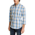Club Room Mens Herringbone Plaid Pocket Shirt by Vanessa Jane