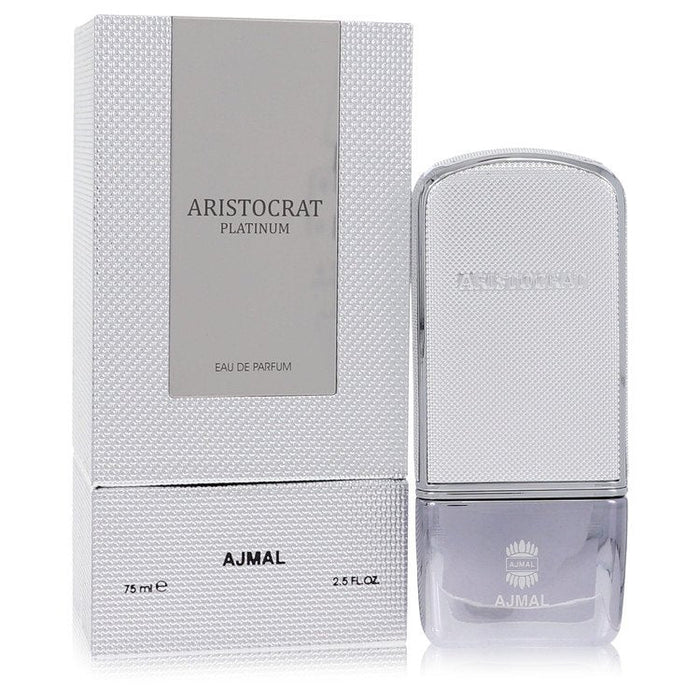 Ajmal Aristocrat Platinum by Ajmal Eau De Parfum Spray 2.5 oz for Men by Avera Group