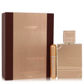 Al Haramain Amber Oud Gold Edition Extreme by Al Haramain Gift Set 3.4 oz 3.4 Pure Perfume Spray + 0.34 oz Refillable Spray for Women by Avera Group