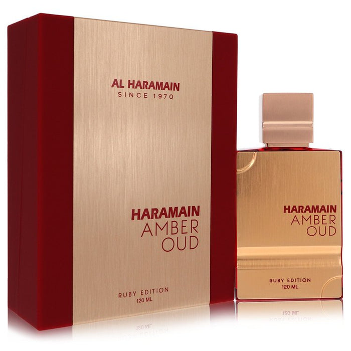 Al Haramain Amber Oud Ruby by Al Haramain Eau De Parfum Spray (Unisex) 4 oz for Women by Avera Group