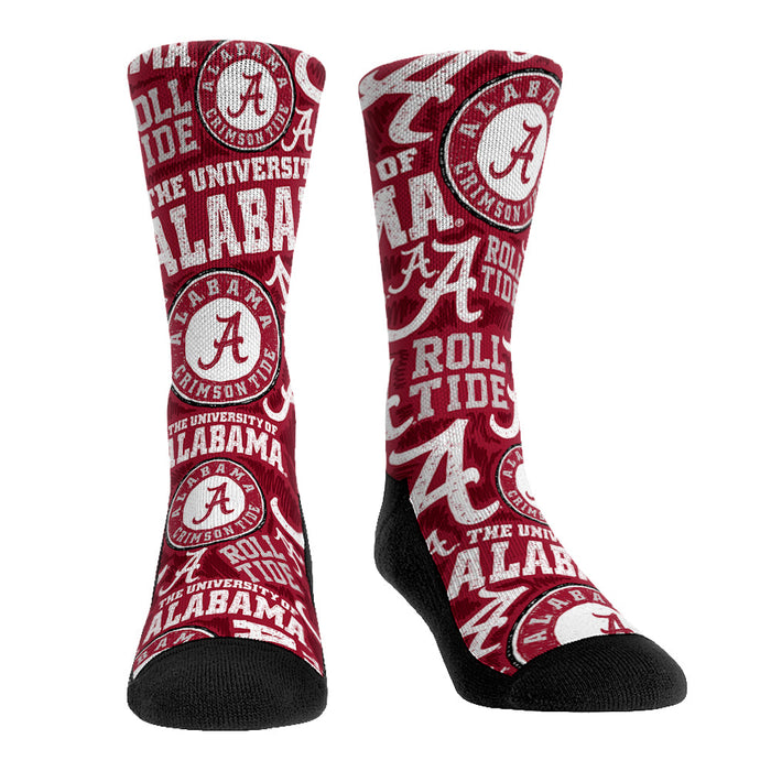 Alabama Crimson Tide - Logo Sketch by Rock 'Em Socks