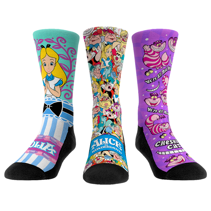 Alice in Wonderland - 3-Pack by Rock 'Em Socks