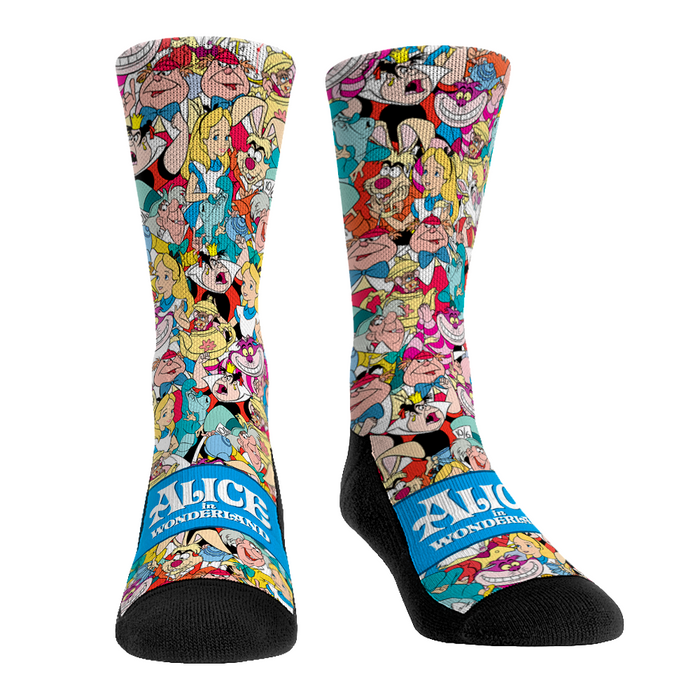 Alice in Wonderland - Stacked Characters by Rock 'Em Socks