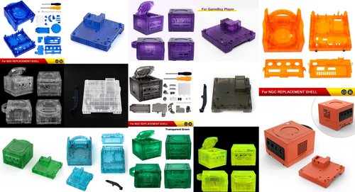 Gamecube Full Replacement Console Shell Housing Gameboy Player by VintageVideoGameStore
