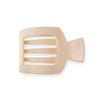 Almond Beige Medium Flat Square Hair Clip
