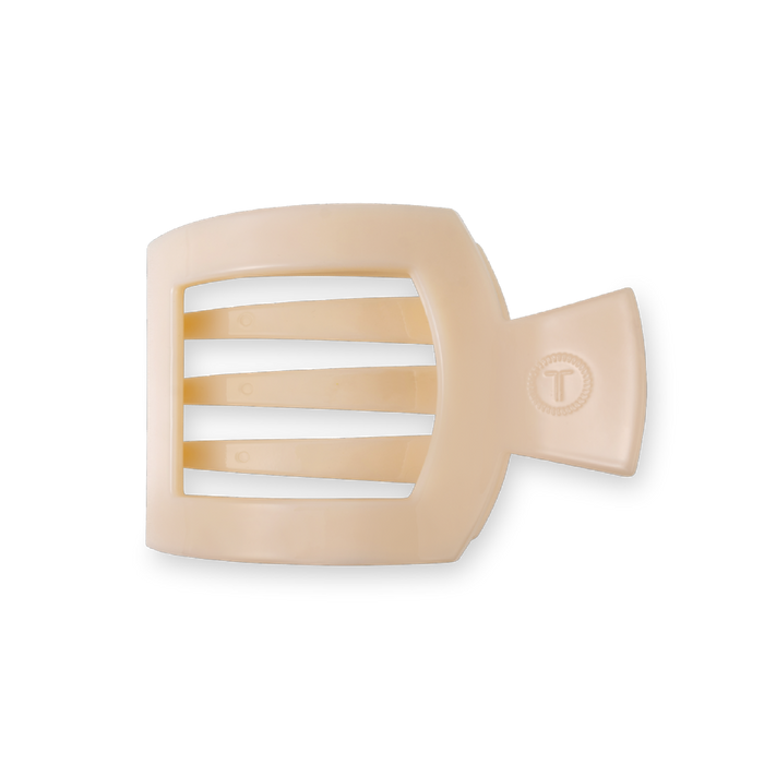 Almond Beige Medium Flat Square Hair Clip by TELETIES