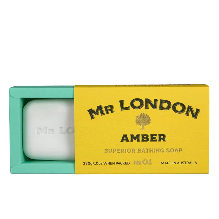 Mr London Amber No 01 Superior Bathing Soap for Men 280g/10oz by Pasteur Pharmacy