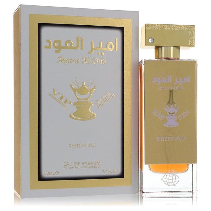 Ameer Al Oud Vip Original White Oud by Fragrance World Eau De Parfum Spray (Unisex) 2.7 oz for Men by Avera Group
