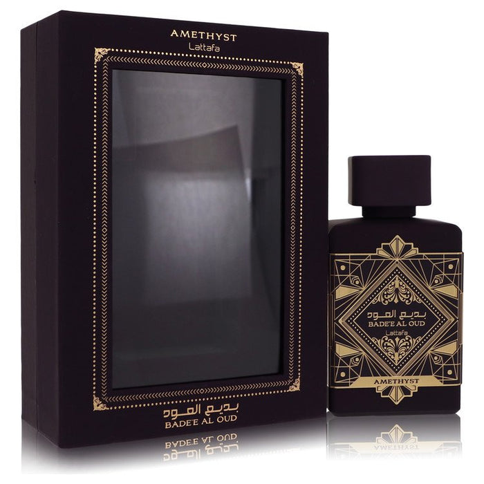 Amethyst Badee Al Oud by Lattafa Eau De Parfum Spray (Unisex) 3.4 oz for Women by Avera Group