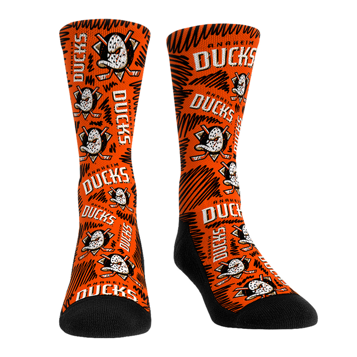 Anaheim Ducks - Logo Sketch by Rock 'Em Socks