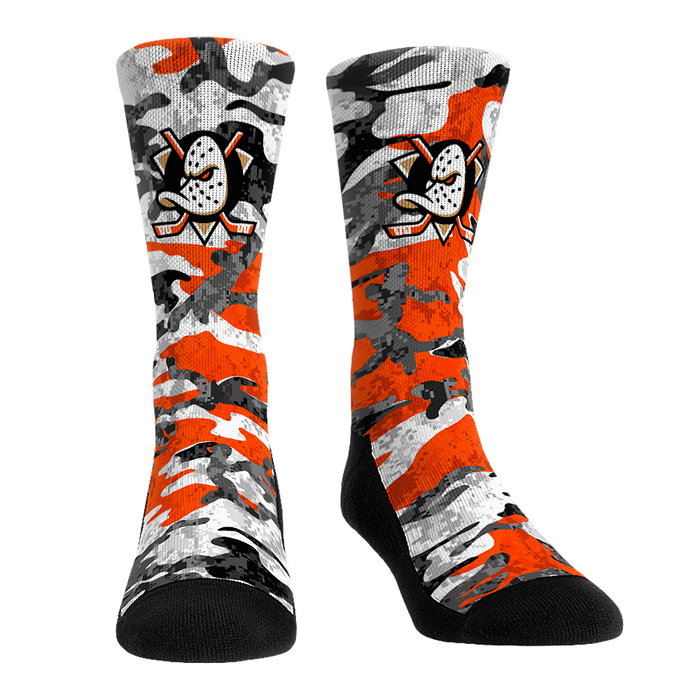 Anaheim Ducks - What The Camo by Rock 'Em Socks