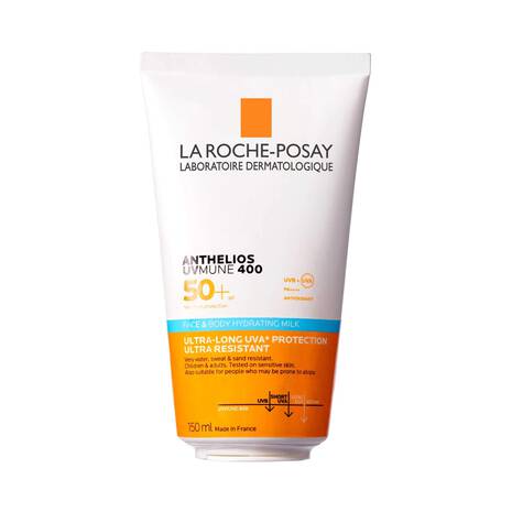 La Roche - Posay Anthelios UVMune 400 Face & Body Hydrating Milk SPF50+ 150ml by Pasteur Pharmacy