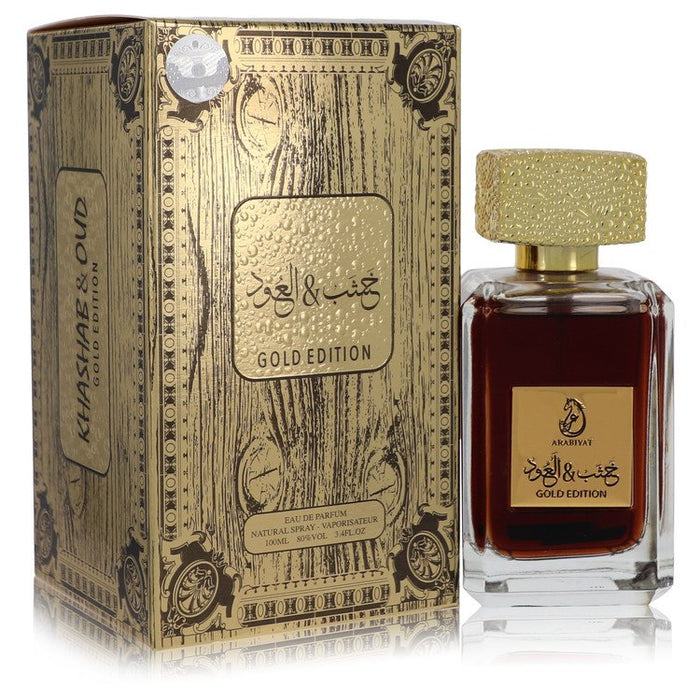 Arabiyat Khashab & Oud Gold Edition by My Perfumes Eau De Parfum Spray (Unisex) 3.4 oz for Men by Avera Group