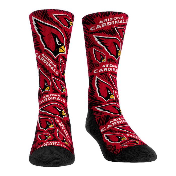 Arizona Cardinals - Logo Sketch by Rock 'Em Socks