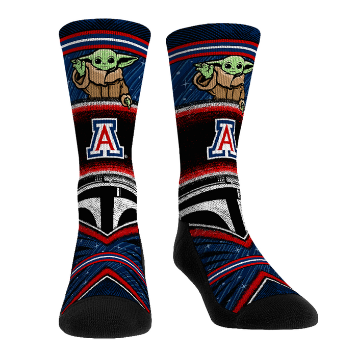 Arizona Wildcats - Star Wars - Grogu Intergalactic Fan by Rock 'Em Socks