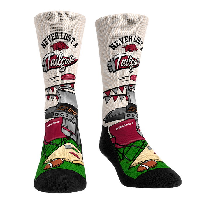 Arkansas Razorbacks - Never Lost a Tailgate by Rock 'Em Socks