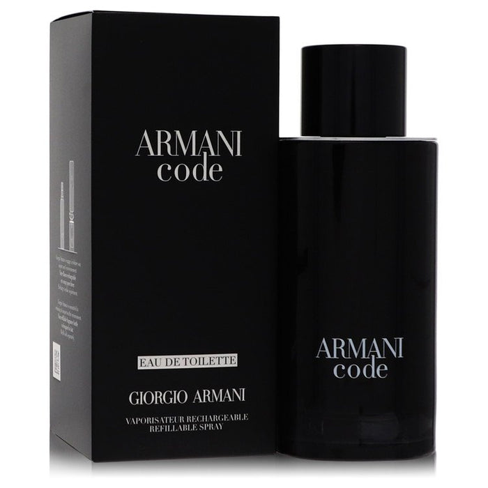 Armani Code by Giorgio Armani Eau De Toilette Spray Refillable 4.2 oz for Men by Avera Group