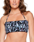 Salt + Cove Cabana Smocked Bandeau Bikini Top by Vanessa Jane
