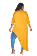 Curvy Asymmetrical Tunic Top by The House of Stylez