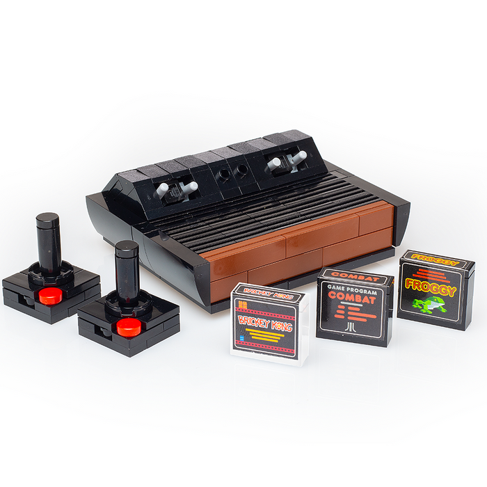 Custom Classic 1977 Video Game Console made using LEGO bricks by B3 Customs