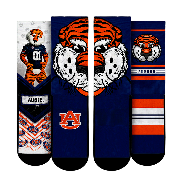 Auburn Tigers - Mascot 3-Pack by Rock 'Em Socks