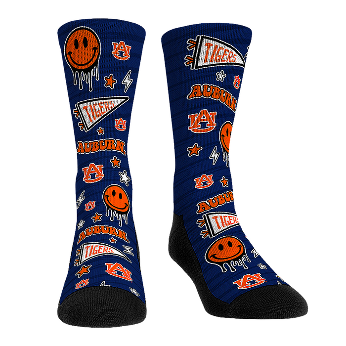 Auburn Tigers - Smiley Stickers by Rock 'Em Socks