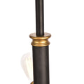 Elegant Lighting Axel 10 Light Chandelier in Black and Brass by Vanessa Jane