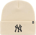 47 New York Yankees Haymaker Cuff Knit Stretch Fit Natural Logo Beanie by I-Max Fashions