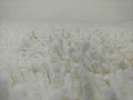 DaDa Bedding Vanilla Ivory White Shaggy Soft Chenille Noodle Carpet Rug Bath Mat by DaDalogy Bedding Collection