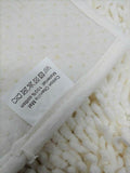 DaDa Bedding Vanilla Ivory White Shaggy Soft Chenille Noodle Carpet Rug Bath Mat by DaDalogy Bedding Collection