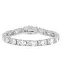 Oversized Oval Cubic Zirconia Tennis Bracelet by Avera Group