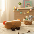 Hot Dog Plush Toy with Cute Dangly Feet – Kawaii Soft Toy for Kids & Adults by ozznekshoes